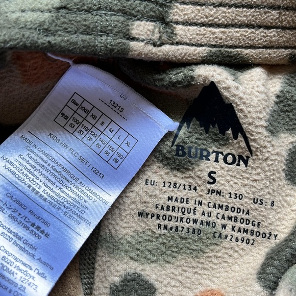 Burton Kids Fleece Base-layer Set Small - Picture 4 of 6